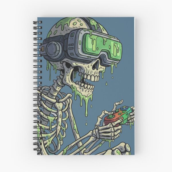 Item preview, Pixel Bones: VR Gaming Skeleton Kid designed and sold by unthinkabletees.
