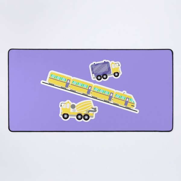 Item preview, cute yellow and purple vehicles designed and sold by steekeets.