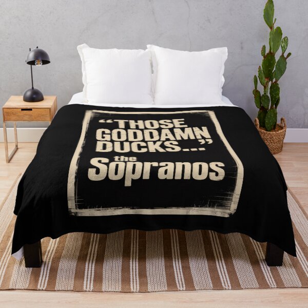 Item preview, Those Goddamn Ducks The Sopranos Minimalist Quote designed and sold by Enea Kelo.