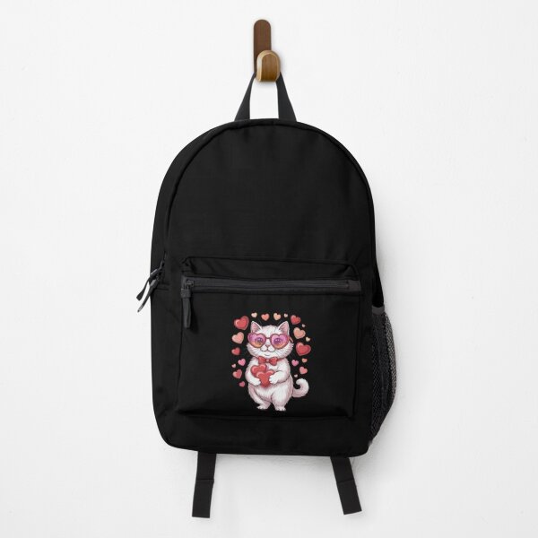 Item preview, Cute Cat Holding Hearts designed and sold by jkrphoto.