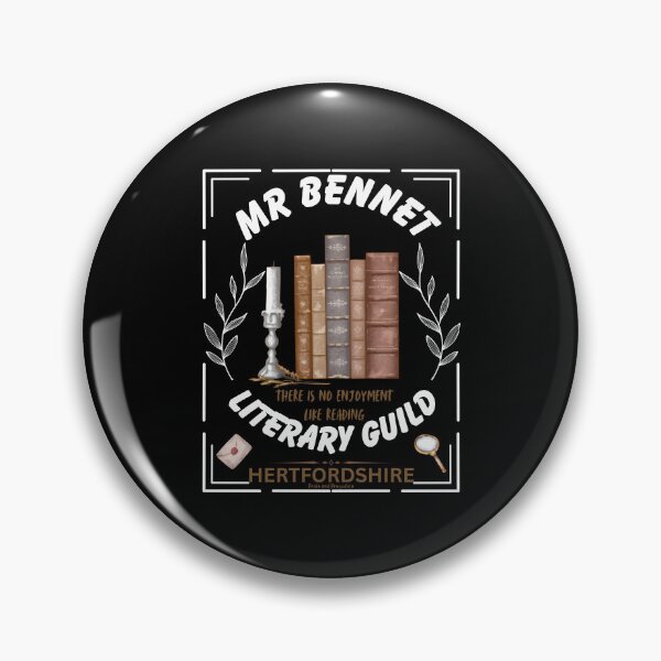 Item preview, Pride and Prejudice, Mr. Bennet Literary Guild designed and sold by SquirrelDesignLLC.