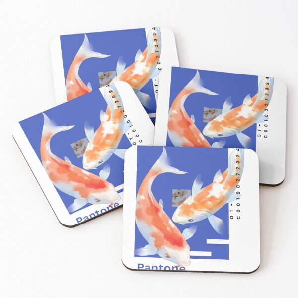 Item preview, artful koi fish Pantone print  designed and sold by Evie Der.