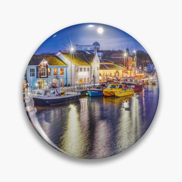 Item preview, Weymouth Harbour by Moonlight designed and sold by Alisonchambers2.