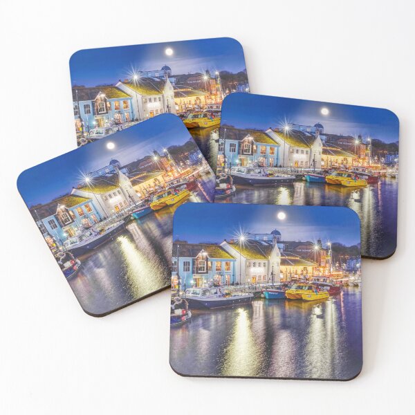 Item preview, Weymouth Harbour by Moonlight designed and sold by Alisonchambers2.