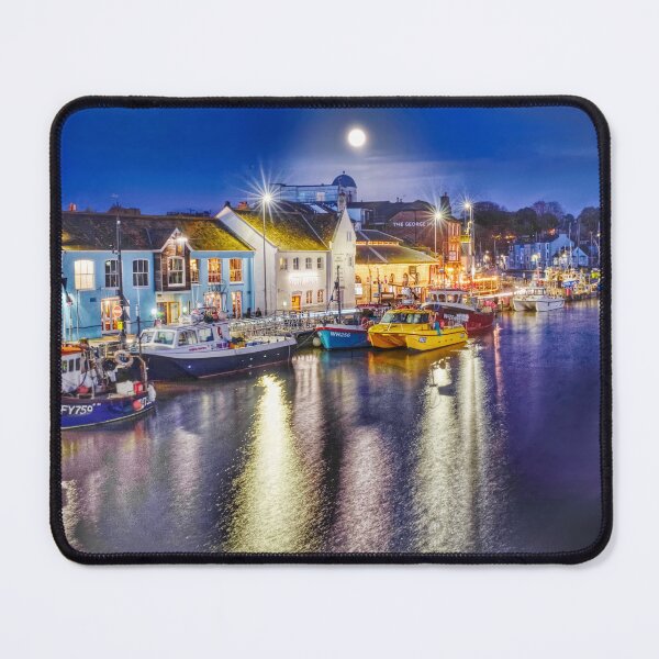 Item preview, Weymouth Harbour by Moonlight designed and sold by Alisonchambers2.
