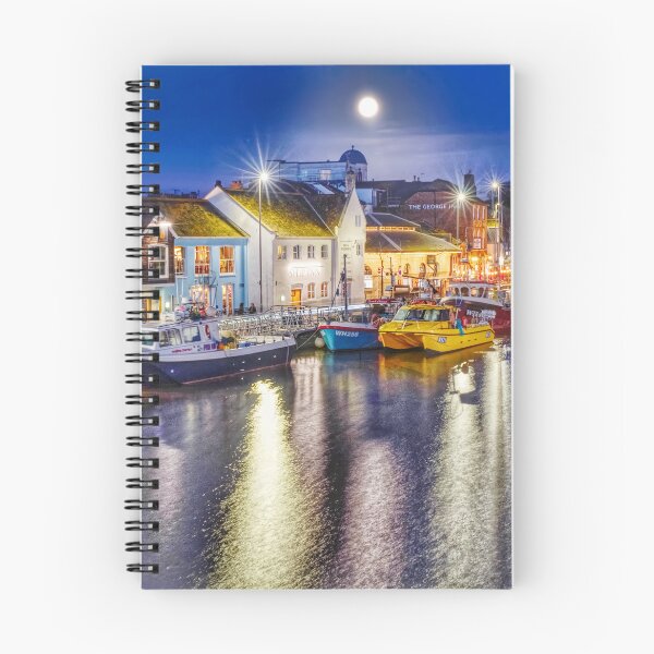 Item preview, Weymouth Harbour by Moonlight designed and sold by Alisonchambers2.