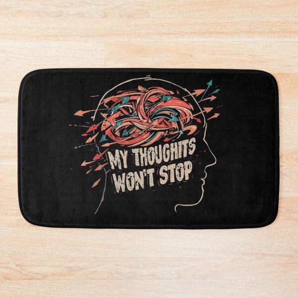 Item preview, My Thoughts Won’t Stop Overthinking Mind Illustration designed and sold by Katzpy.
