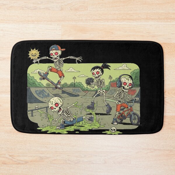 Item preview, Bone Crew Chaos: Skeleton Skatepark Stunt Squad designed and sold by unthinkabletees.