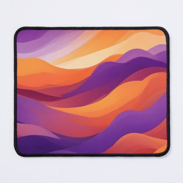 Item preview, Flowing Hues: Purple–Orange Abstract Waves designed and sold by perkypuffin.
