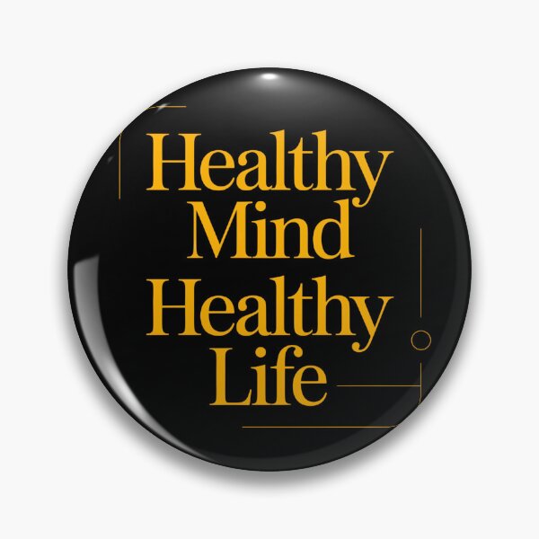 Item preview, Healthy Mind Healthy Life - Mental Wellness & Fitness Quote designed and sold by Haji  Kamora.
