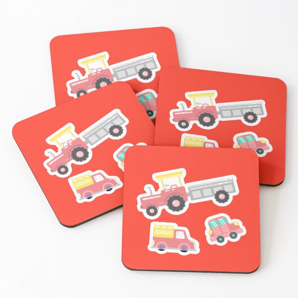 Item preview, Copy of cute yellow and red vehicles designed and sold by steekeets.