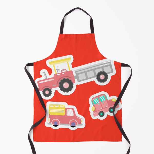 Item preview, Copy of cute yellow and red vehicles designed and sold by steekeets.