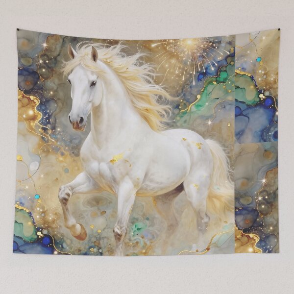 Item preview, The Magical White Horse - Ink Art designed and sold by Lightworker11.