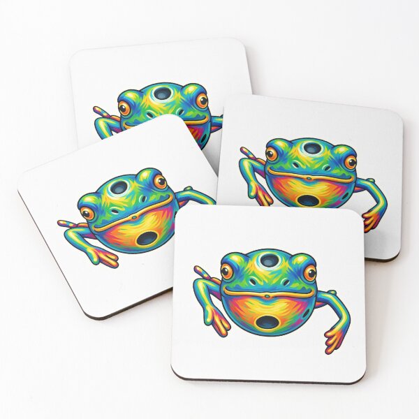 Item preview, Colorful Frog Cartoon Illustration designed and sold by Combat Skies.