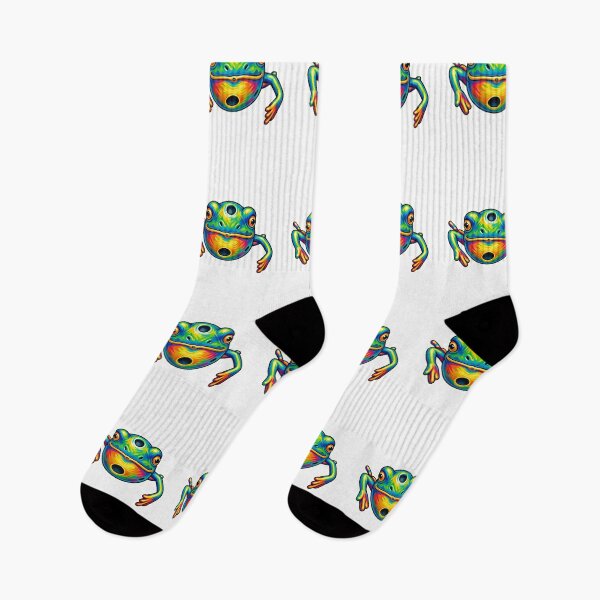 Item preview, Colorful Frog Cartoon Illustration designed and sold by Combat Skies.