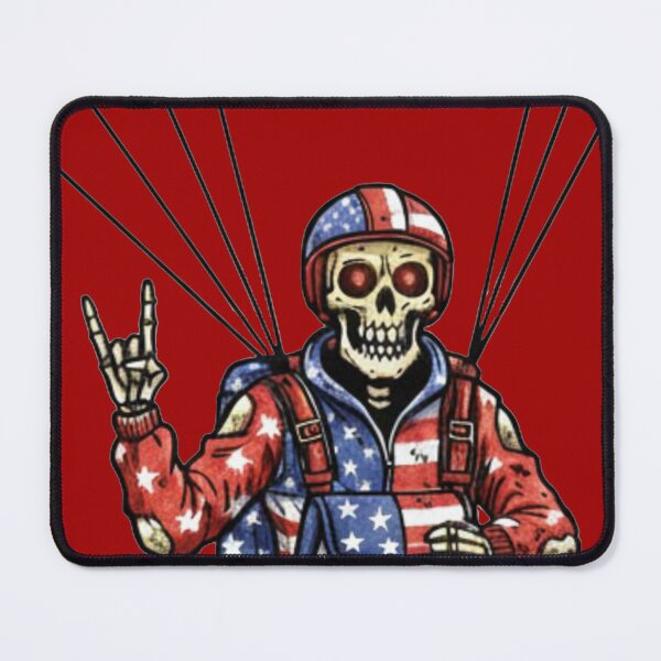 Item preview, Stars, Stripes & Bones: Skeleton Skydiver Freedom Dive designed and sold by unthinkabletees.