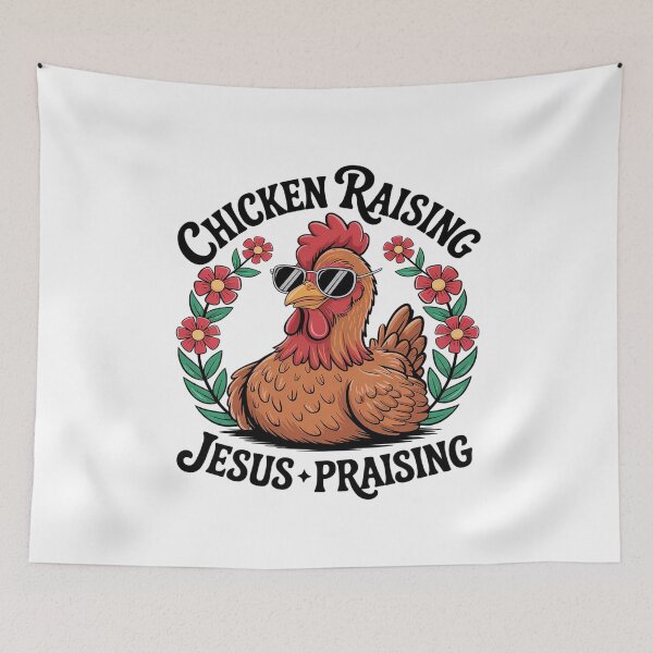 Item preview, Chicken Raising &Jesus Praising Men Women  designed and sold by AquaKiev.