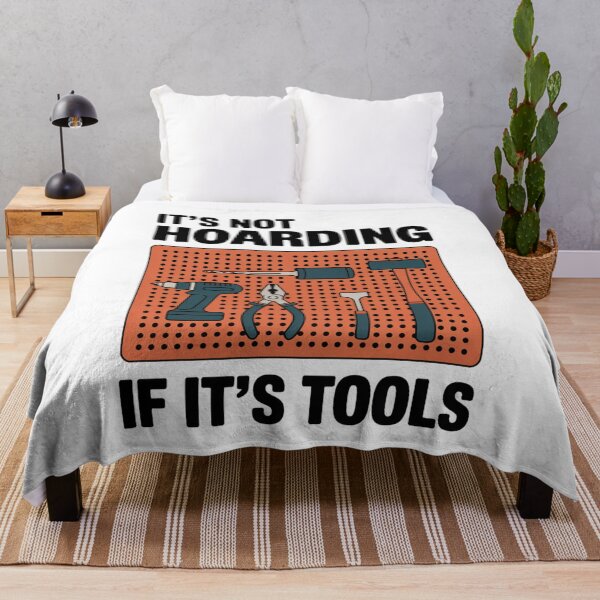 Item preview, It’s Not Hoarding If It’s Tools – Pegboard Tool Wall Workshop Humor designed and sold by Marpin91.