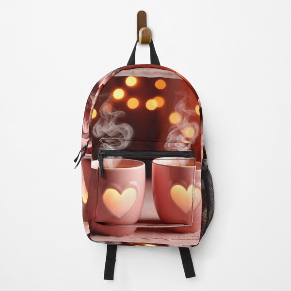 Item preview, Two Cozy Love Mugs – Romantic Valentine Coffee Illustration designed and sold by AmetistLight.