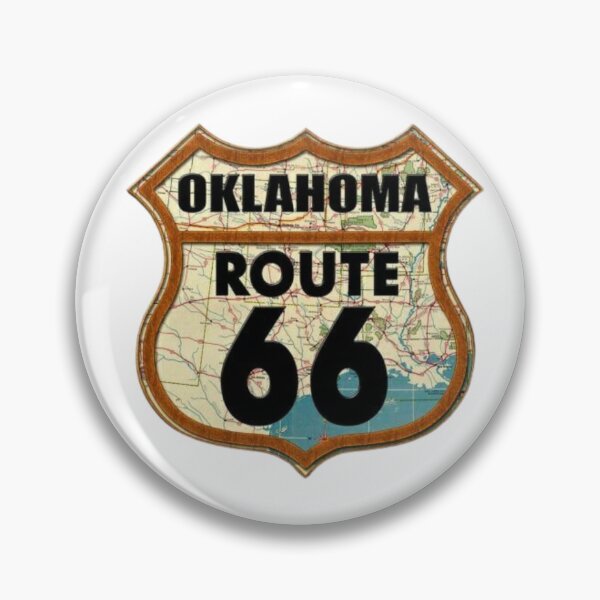 Item preview, Oklahoma Route 66 Vintage Map Shield Decor designed and sold by Oniyasha.