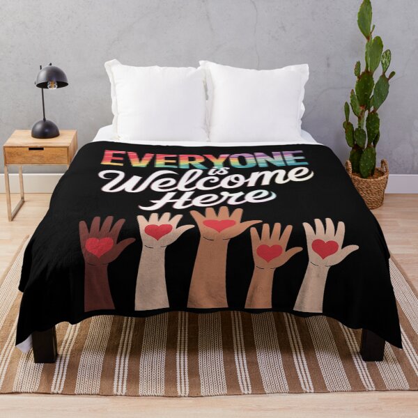 Item preview, Everyone Is Welcome Here Teacher Quote Womens Mens 4 designed and sold by MarryIsMonth.