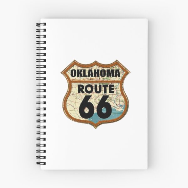Item preview, Oklahoma Route 66 Vintage Map Shield Decor designed and sold by Oniyasha.