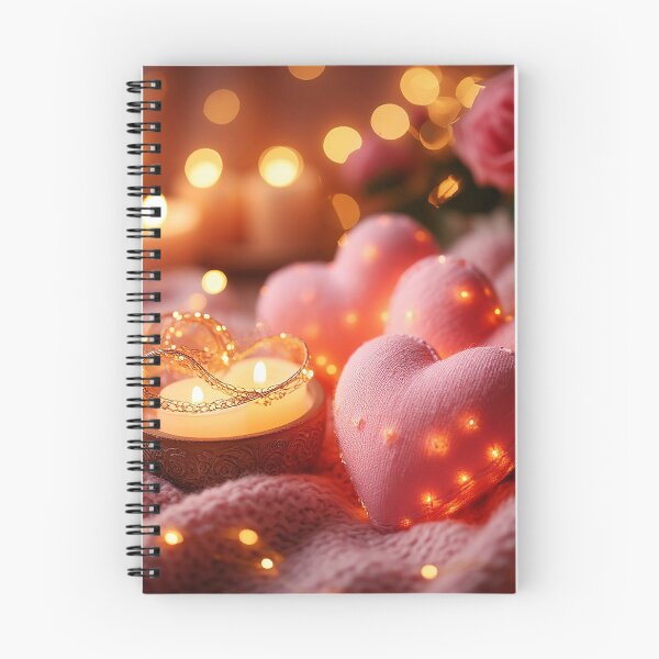 Item preview, Romantic Cozy Hearts with Candle – Valentine’s Day Home Decor designed and sold by AmetistLight.