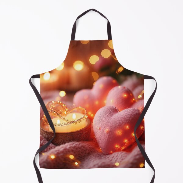 Item preview, Romantic Cozy Hearts with Candle – Valentine’s Day Home Decor designed and sold by AmetistLight.