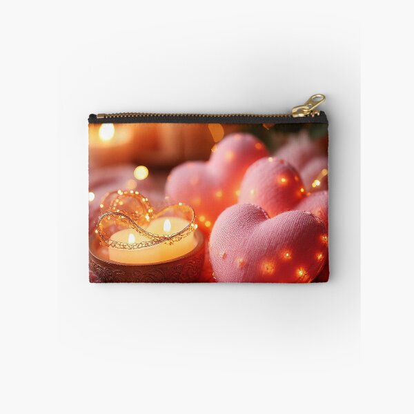 Item preview, Romantic Cozy Hearts with Candle – Valentine’s Day Home Decor designed and sold by AmetistLight.