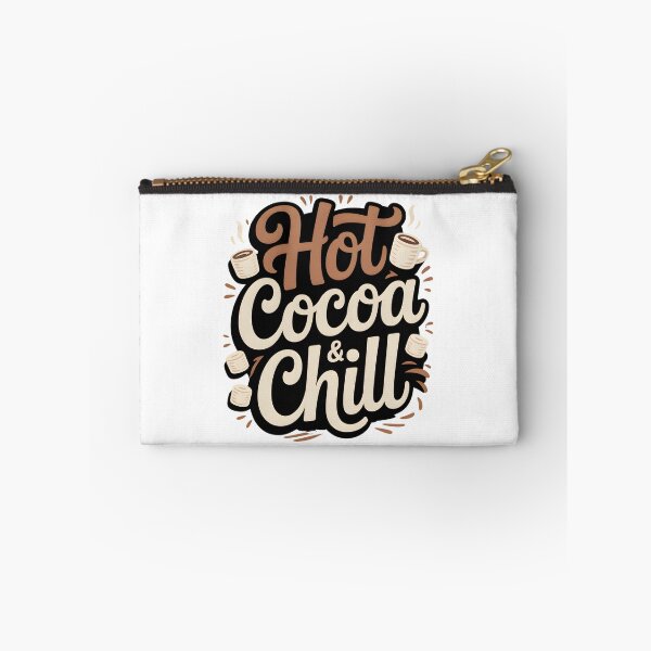 Item preview, Hot Cocoa and Chill - Cozy Winter Vibes - Cute Seasonal Quote designed and sold by Haji  Kamora.