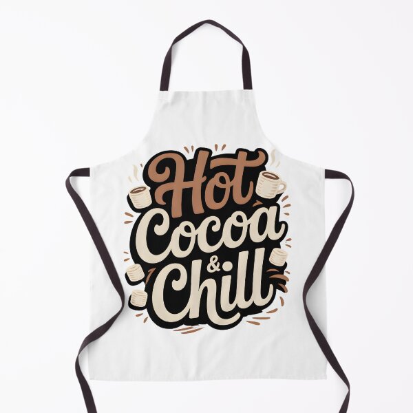 Item preview, Hot Cocoa and Chill - Cozy Winter Vibes - Cute Seasonal Quote designed and sold by Haji Kamora.