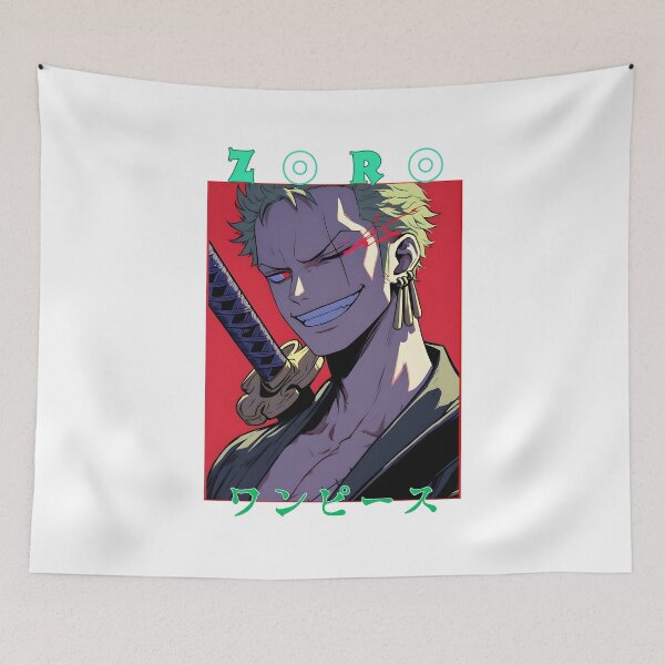 Item preview, Three Sword Samurai Warrior – Anime Style Swordsman Art designed and sold by lamiarte.