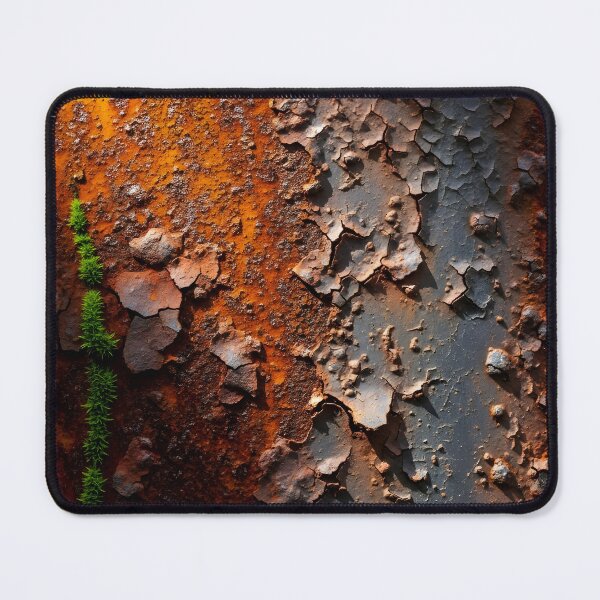 Item preview, Rusted Metal Texture with Moss Industrial Grunge Design designed and sold by StylePulsez.