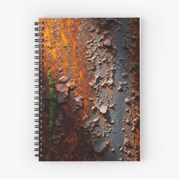 Item preview, Rusted Metal Texture with Moss Industrial Grunge Design designed and sold by StylePulsez.