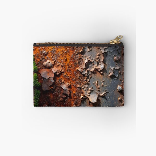 Item preview, Rusted Metal Texture with Moss Industrial Grunge Design designed and sold by StylePulsez.