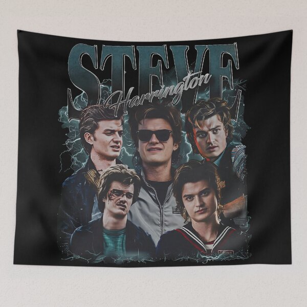 Item preview, Steve Harrington Vintage Bootleg Retro 80s Fan Art Classic T-Shirt - Retro Minimalist Stranger Things Fan Art Tee Inspired by Joe Keery designed and sold by thudoando.