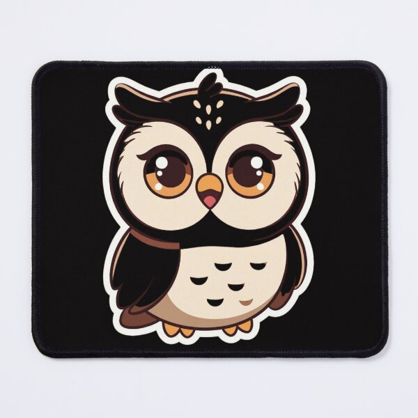 Item preview, Cute Wide-Eyed Owl in Chibi Style #OwlArt designed and sold by Combat Skies.