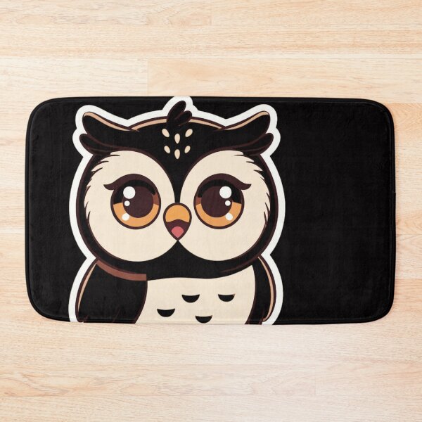 Item preview, Cute Wide-Eyed Owl in Chibi Style #OwlArt designed and sold by Combat Skies.