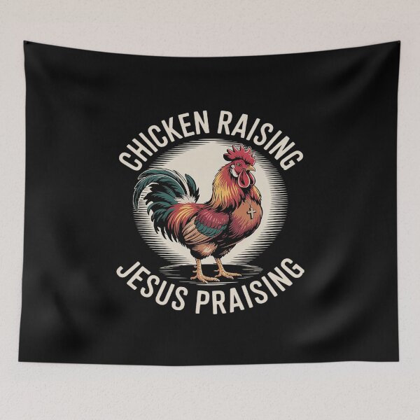 Item preview, Chicken Raising and Jesus Praising Farm Christian Faith Girl  designed and sold by AquaKiev.