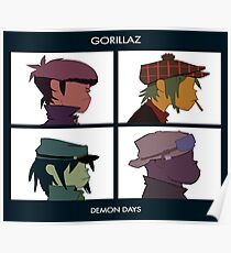 Gorillaz Demon Days Poster