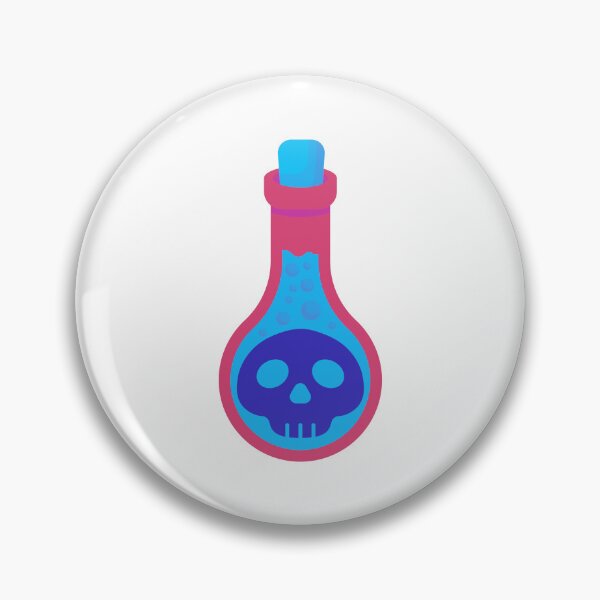 Item preview, Poison Potion Skull Bottle – Toxic Fantasy Alchemy Icon designed and sold by Horrify.