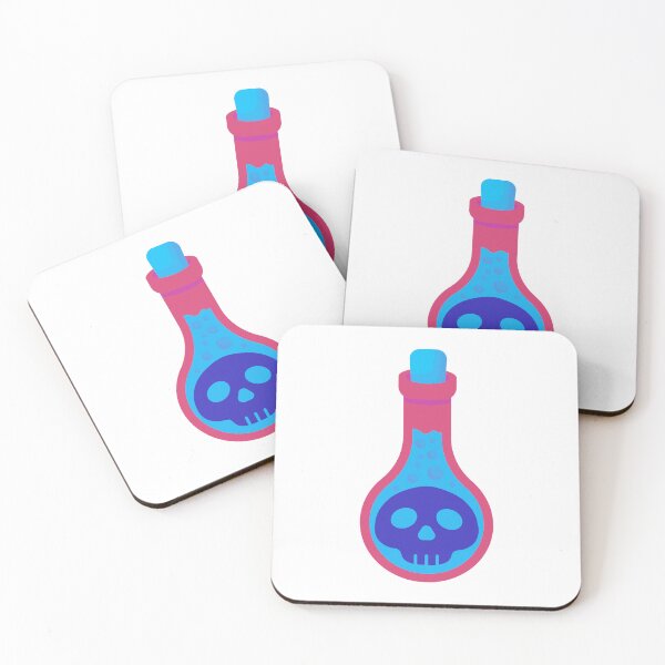 Item preview, Poison Potion Skull Bottle – Toxic Fantasy Alchemy Icon designed and sold by Horrify.