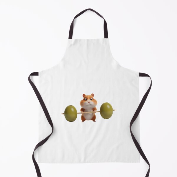 Item preview, Tiny Hamster Lifting Olive Barbell designed and sold by The Creature Concept.