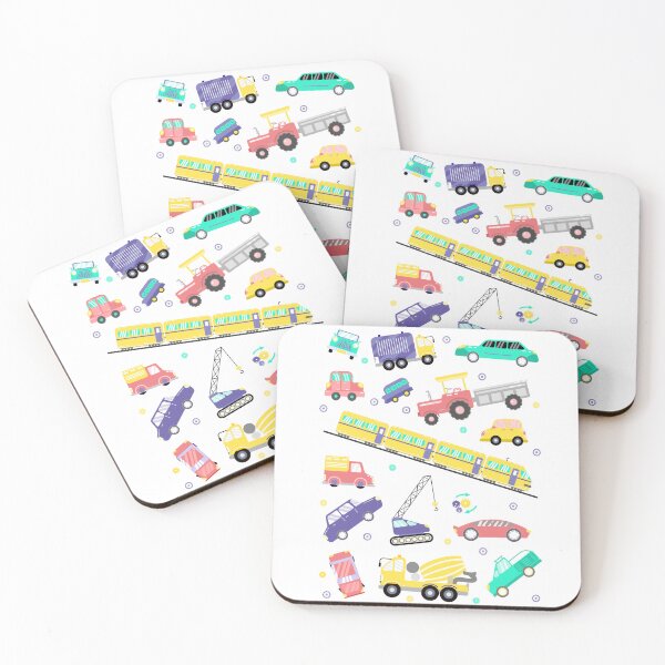 Item preview, Cute Transportation Sticker Set | Cartoon Vehicles for Kids designed and sold by steekeets.