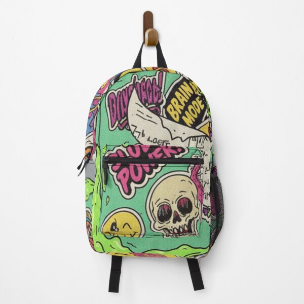 Item preview, Chaos in the Pages: Sticker-Bombed Binder Illustration designed and sold by unthinkabletees.