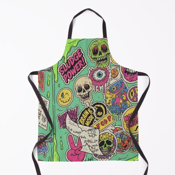 Item preview, Chaos in the Pages: Sticker-Bombed Binder Illustration designed and sold by unthinkabletees.