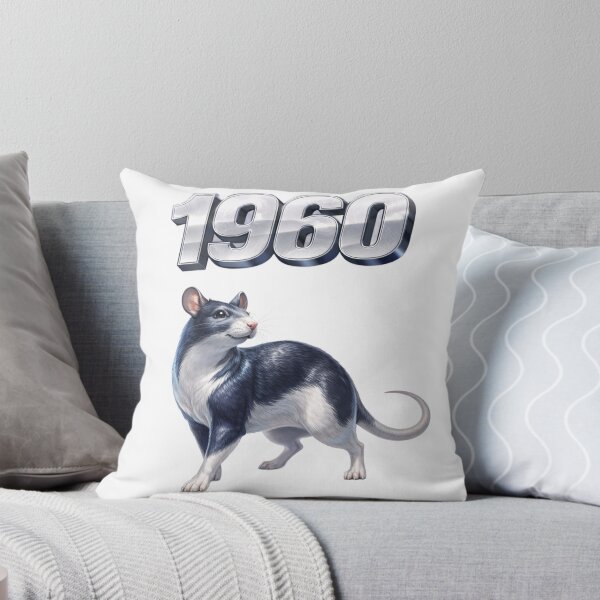 Item preview, 1960 Year of the Rat Eastern Zodiac Intelligence Prosperity Design designed and sold by AlexLineArt.