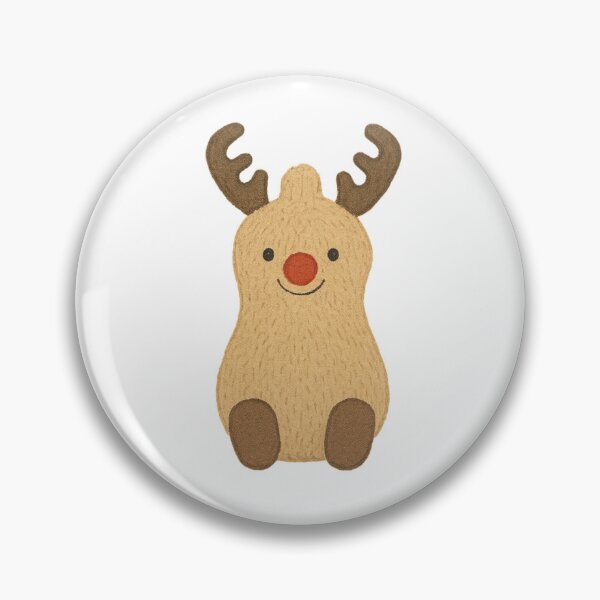 Item preview, Amuseable Peanut Reindeer designed and sold by DecalRush.