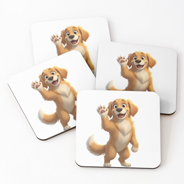Item preview, Friendly Dog Waving Hello designed and sold by The Creature Concept.