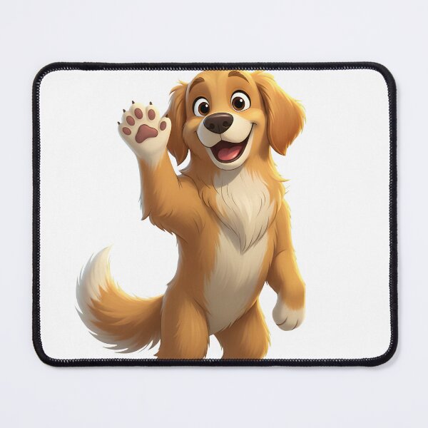 Item preview, Friendly Dog Waving Hello designed and sold by The Creature Concept.